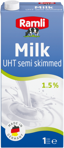 Ramli Milk UHT semi skimmed 1.5 % | with screw cap