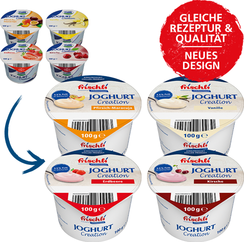 Joghurt-Creation 3,5 % 100 g, 4-fach sortiert