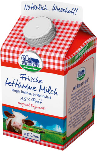 Frische Fettarme Milch 1,5%, 1/2 ltr.