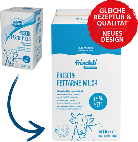 Frische Fettarme Milch 1,5 % ESL Bag in Box 10 l
