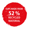Mug made from 52% recycled material