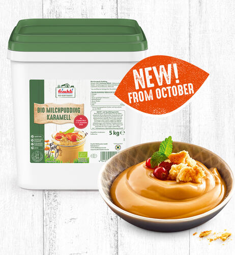 frischli Kachelbild Bio-Milchpudding Karamell 5 kg