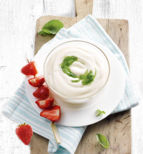 Panna Cotta mit Pesto Dolce | frischli Foodservice