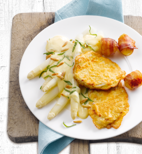 Spargel an Basilikum-Hollandaise | frischli Foodservice