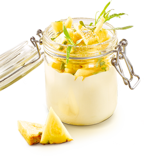 Ananas-Cheesecake-Liebe mit Estragon