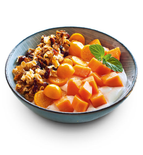 Lucky Life Bowl mit Papaya | frischli Foodservice