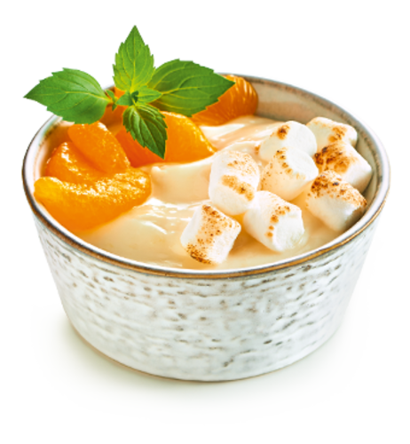 Winter Glory – Mandarine-Mascarpone-Creme mit Marshmallows