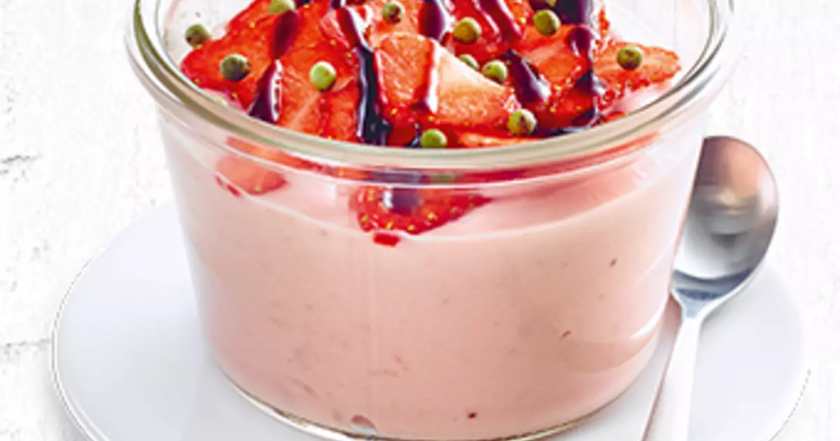 Erdbeerpudding mit Pep | frischli Foodservice