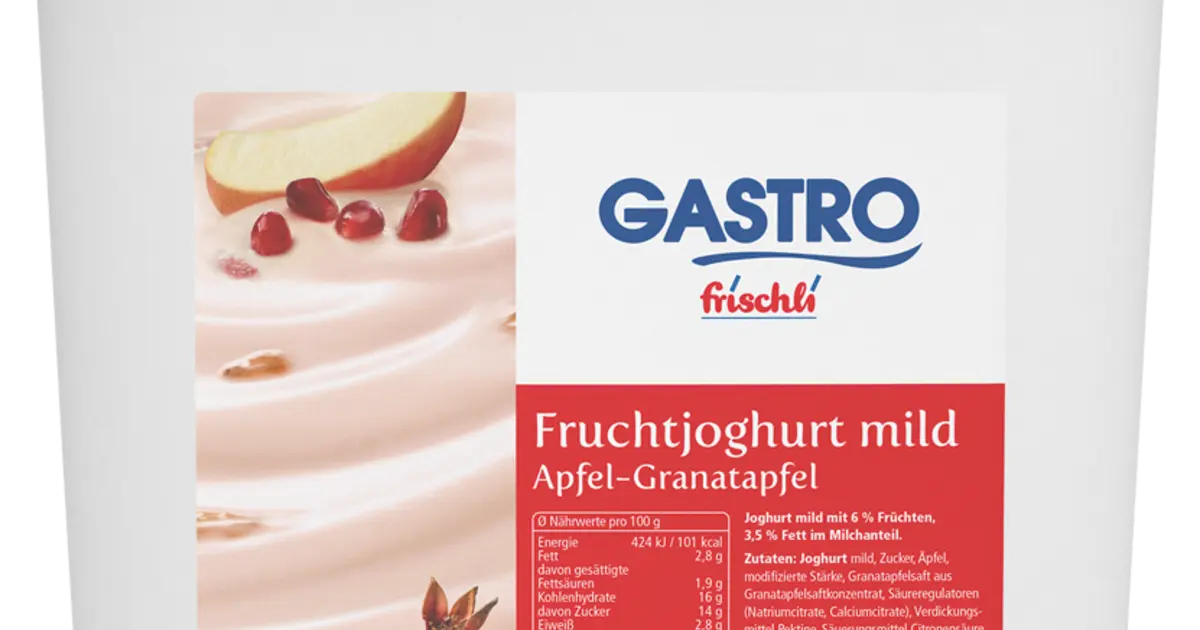 Fruchtjoghurt Apfel-Granatapfel | frischli Foodservice
