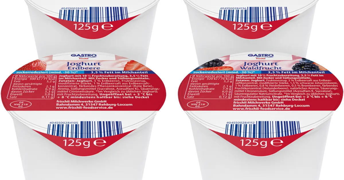 GASTRO Yoghurt with Fruit | frischli Foodservice