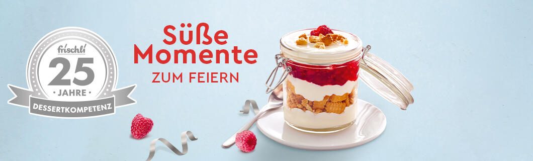 frischli Sliderbild »25 Jahre Dessertkompetenz« DE