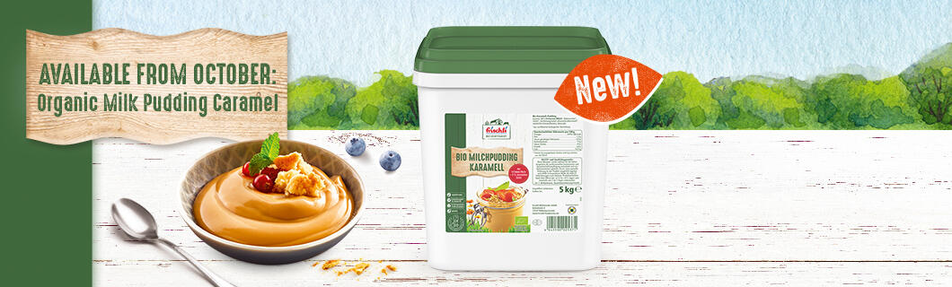 frischli Sliderbild Bio-Milchpudding Karamell EN 09/2025
