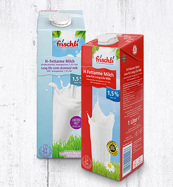 frischli Kachelbild Milch & Drinks Fettarme Milch