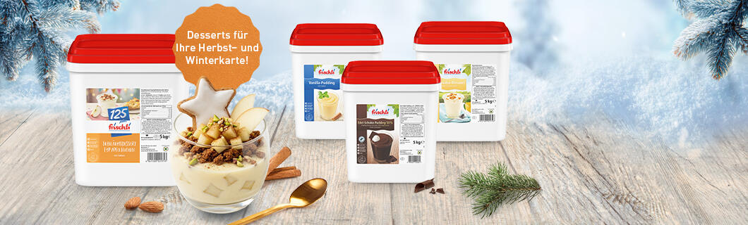 frischli Sliderbild »Herbst- und Winterdesserts«