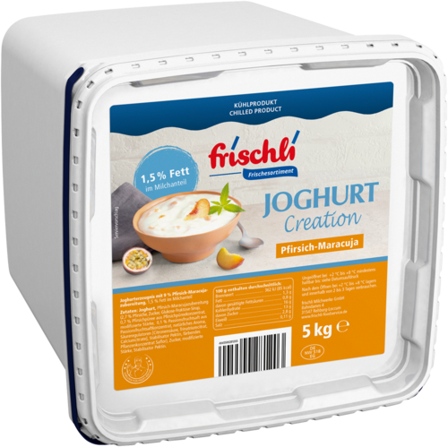 frischli Joghurt Creation Pfirsich-Maracuja 1,5 % Fett 5 kg Eimer