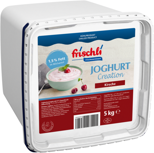 frischli Joghurt Creation Kirsche 1,5 % Fett 5 kg Eimer