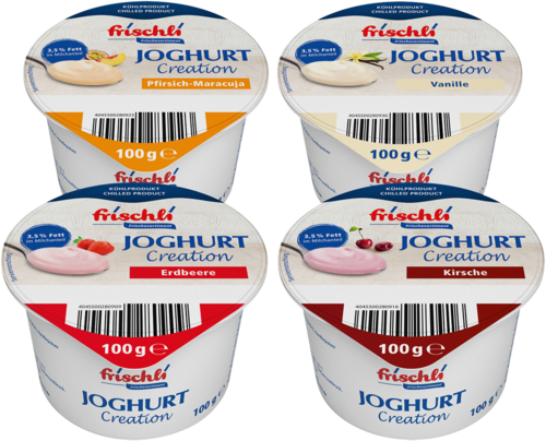 frischli Joghurt Creation 100 g Becher 4-fach sortiert