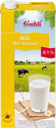 frischli Milk UHT 0.1 % 1000 ml with Cap