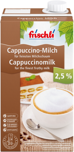frischli Produktabbildung Cappuccinomilch 2,5 % 1000 ml
