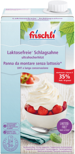 frischli Produktabbildung Laktosefreie* Schlagsahne 35 % Fett 1 kg