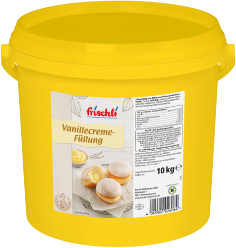 frischli Produktabbildung Vanillecreme-Füllung 10 kg Eimer