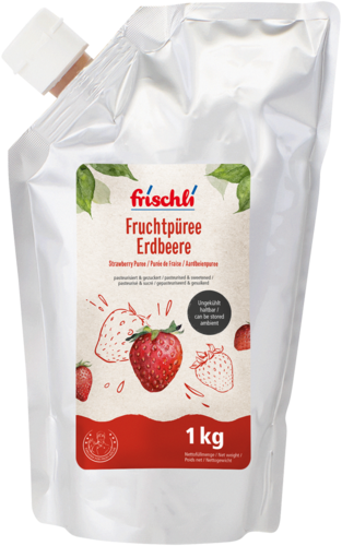 frischli Produktabbildung Fruchtpüree Erdbeere 1 kg