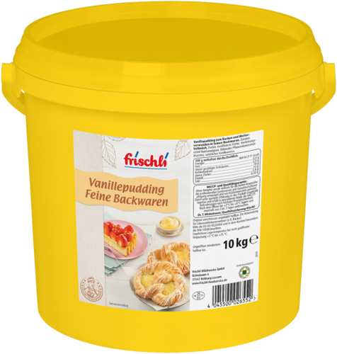 frischli Produktabbildung Vanillepudding Feine Backwaren 10 kg Eimer