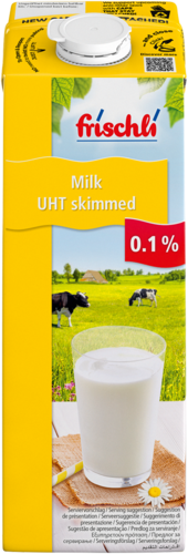 frischli Produktabbildung Milk UHT skimmed 0.1 % 1000 ml for Export