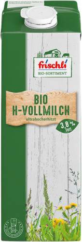 frischli Produktabbildung Bio H-Vollmilch 3,5 % 1 l