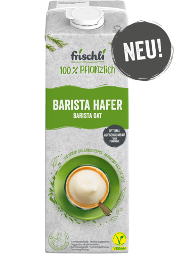 frischli Produktabbildung Barista Hafer 1000 ml mit NEU!-Störer