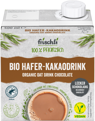 frischli Produktabbildung Bio Hafer-Kakaodrink 500 ml