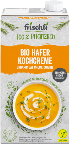 frischli Produktabbildung Bio Hafer Kochcreme 1000 ml