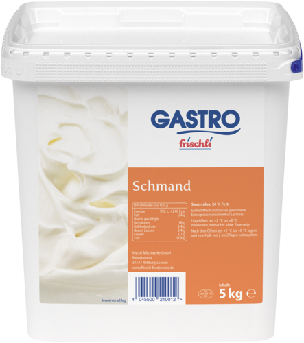 frischli Produktabbildung GASTRO frischli Schmand 24 % 5 kg