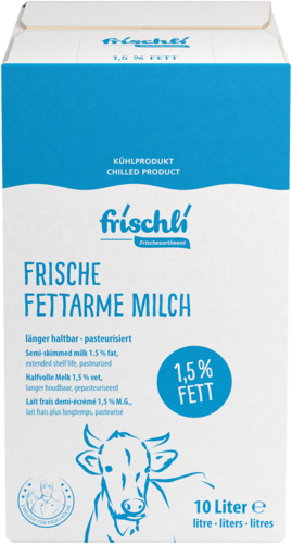 frischli Produktabbildung Frische Fettarme Milch 1,5 %  ESL 10 l BiB