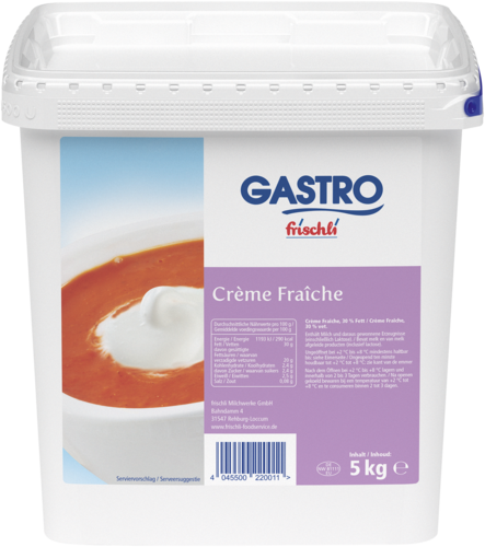 frischli Produktabbildung GASTRO frischli Crème Fraîche 30 % 5 kg