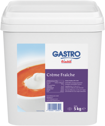 frischli Produktabbildung GASTRO frischli Crème Fraîche 38 % 5 kg
