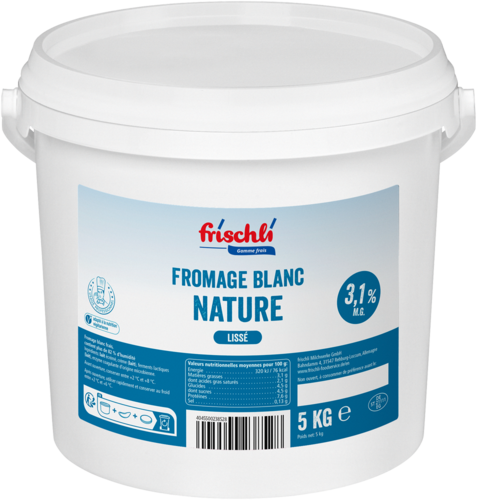 frischli Game frais Produktabbildung Fromage Blanc Nature 3,1 % 5 kg