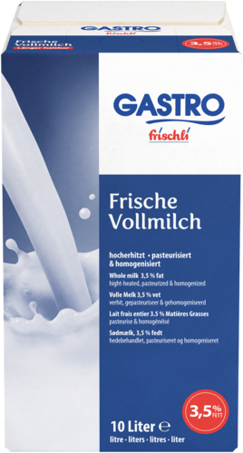 frischli GASTRO frischli Produktabbildung Frische Vollmilch 3,5 % Fett 10 Liter BiB