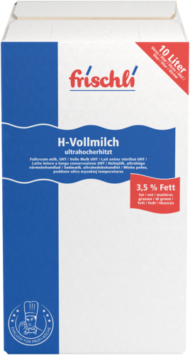 frischli Produktabbildung H-Vollmilch 3,5 % Fett 10 Liter BiB