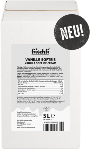 frischli Produktabbildung Vanille Softeis 5-Liter-BiB