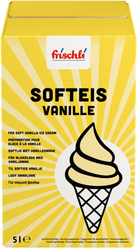 frischli Produktabbildung Softeis Vanille 5 L BiB
