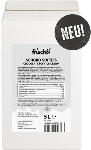 frischli Produktabbildung Schoko Softeis 5 Liter BiB