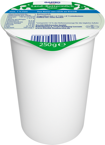 frischli GASTRO frischli Land-Buttermilch Natur 1 % Fett 250 g
