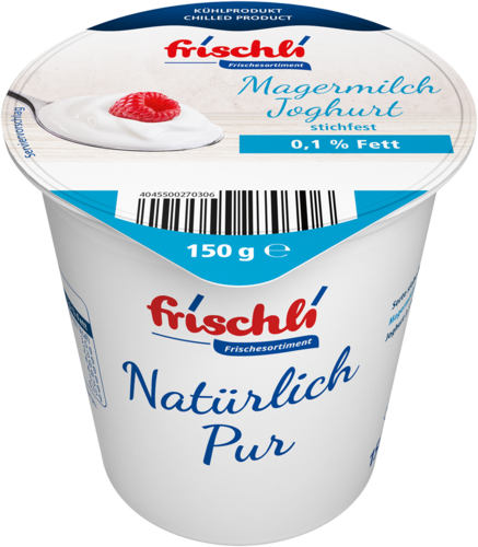 frischli Produktabbildung Magermilch Joghurt <0,1 % 150 g