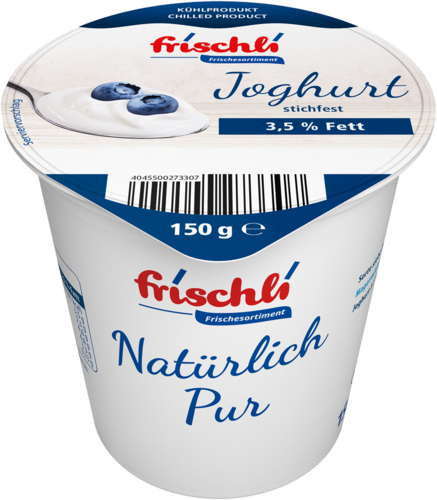 frischli Produktabbildung Magermilch Joghurt stichfest 3,5 % 150 g