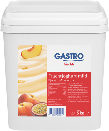 frischli Produktabbildung GASTRO frischli Fruchtjoghurt mild Pfirsich-Maracuja 5 kg