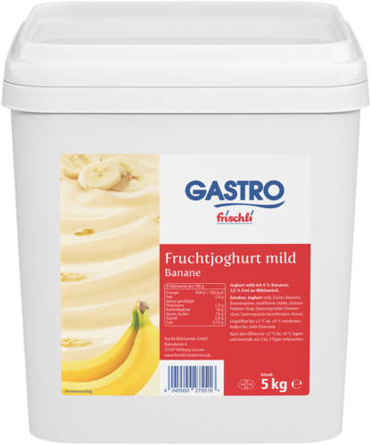 frischli Produktabbildung GASTRO frischli Fruchtjoghurt mild Banane 5 kg