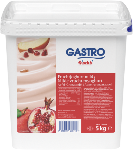 frischli Produktabbildung GASTRO frischli Fruchtjoghurt mild Apfel-Granatapfel 5 kg