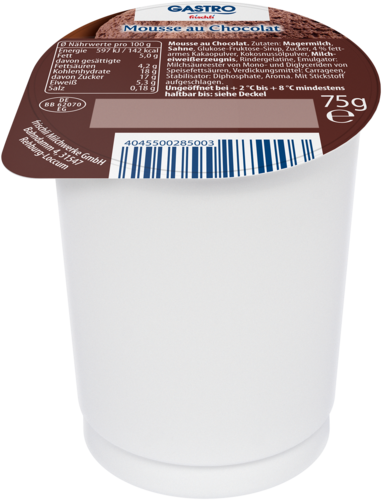 frischli Produktabbildung GASTRO frischli Mousse au Chocolat 75 g