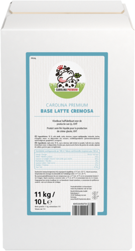 frischli Produktabbildung Carolina Premium Base Latte Cremona 10 l BiB